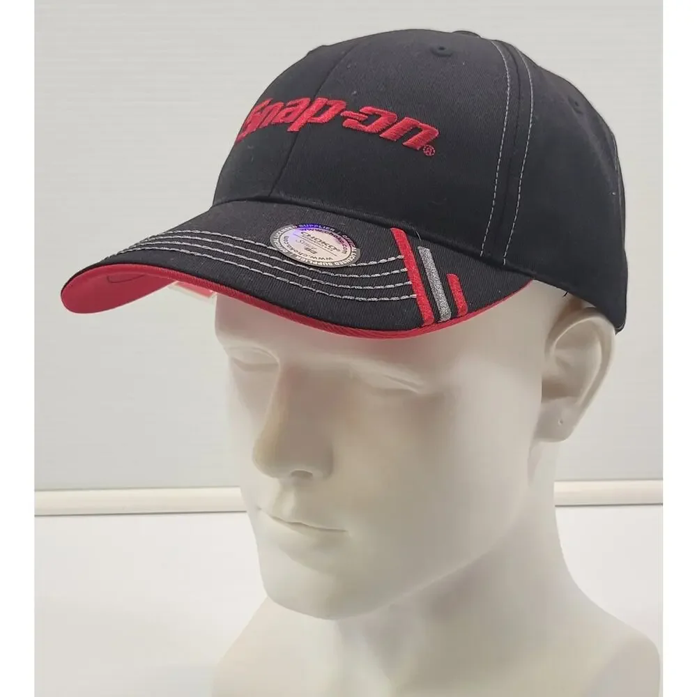 N) Snap-On Tools Choko Authentics Snap Back Black Red Promo Peak Cap Hat
